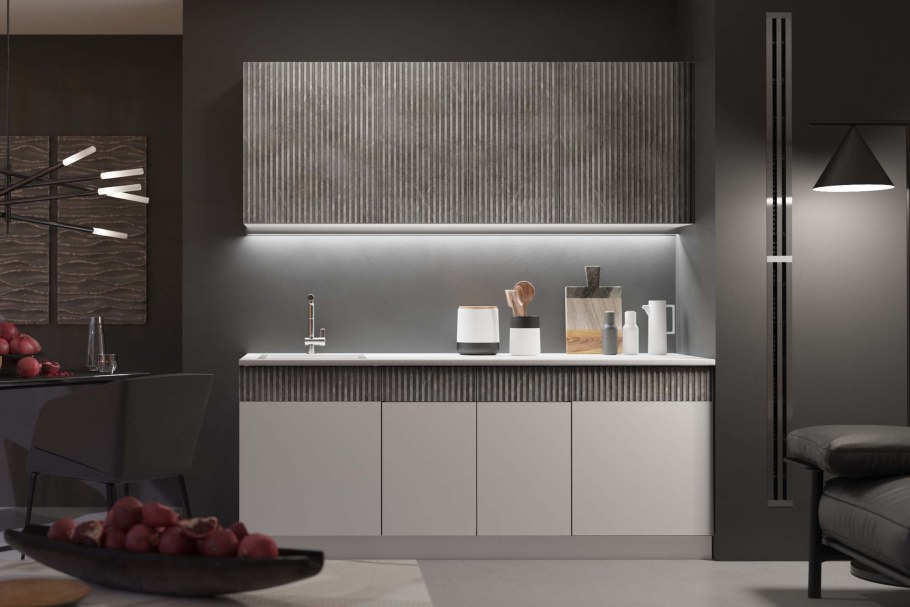 Кухня Рио ЛДСП 2,0м (белый/дуб крафт)