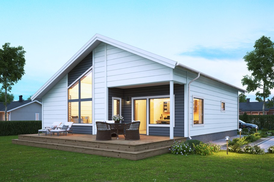 Дом из клееного бруса 100м2