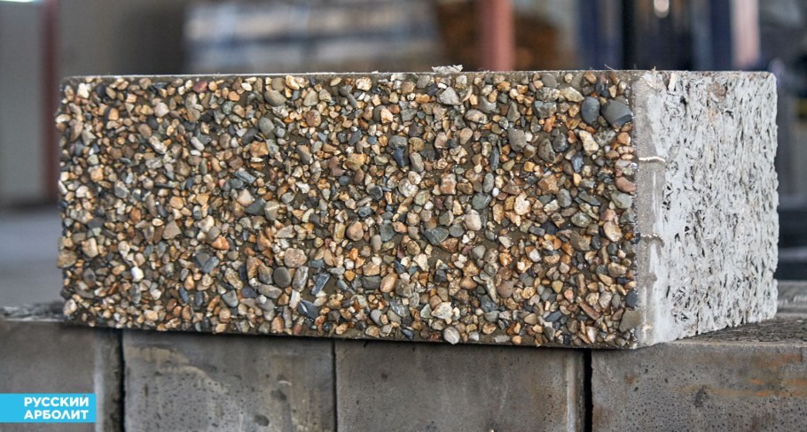 Арболито блок облицовочный