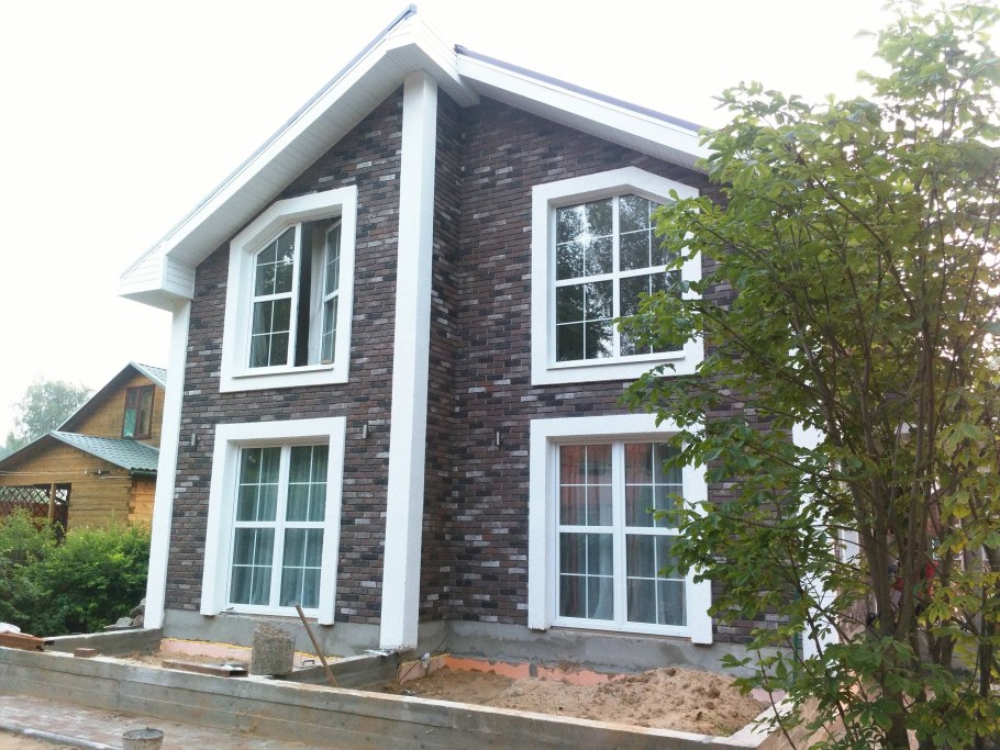 Фасад из арболита