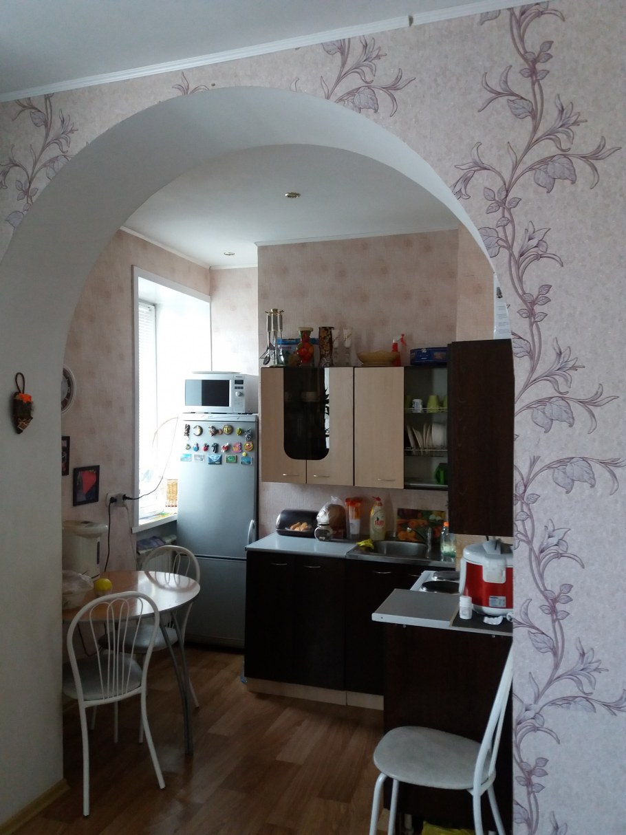 Арка на кухню в двухкомнатную