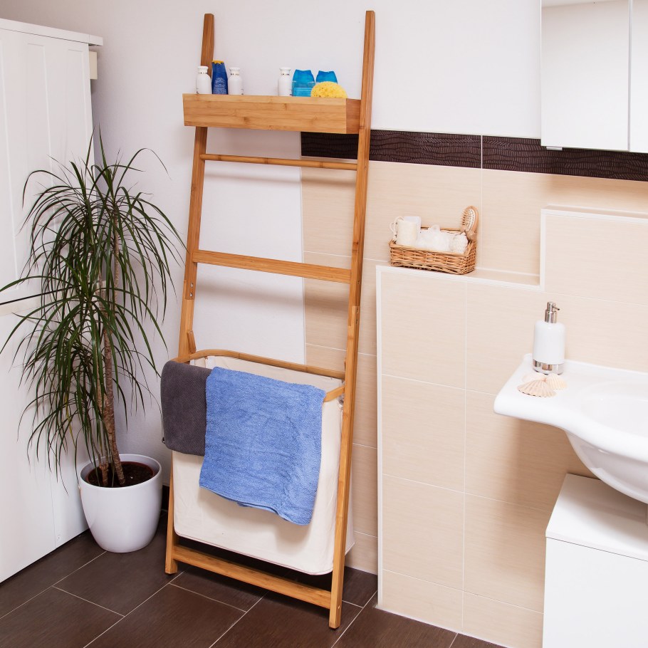 Лесенка для ванной для полотенец