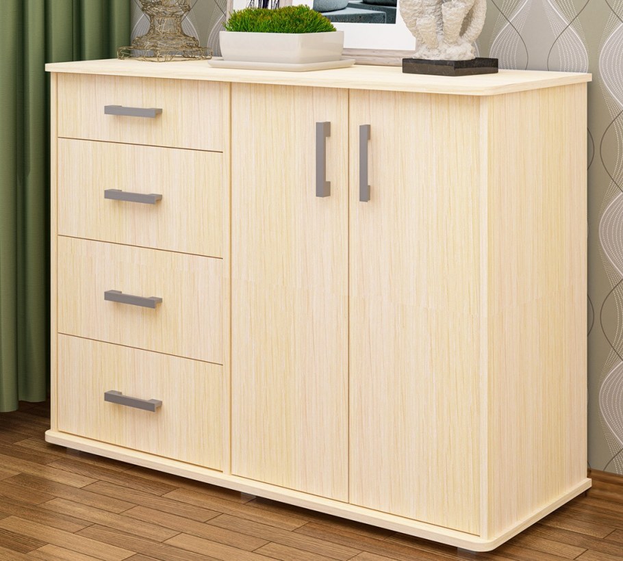 Сигма-комод-2 дуб молочный