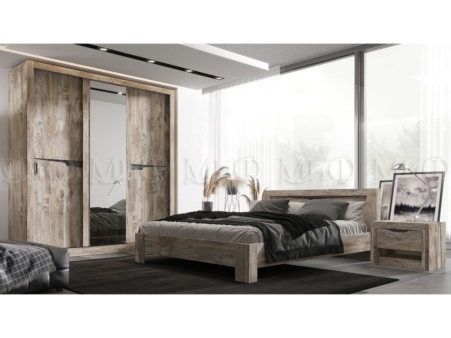 Спальня дуб Юкон