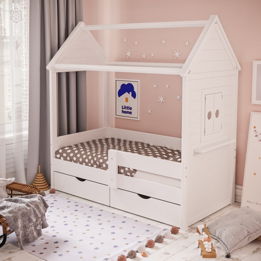 Кровать-домик Теремок-2