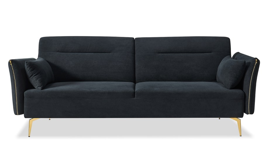 Диван-кровать Liverpool, темно-бирюзовый/золото