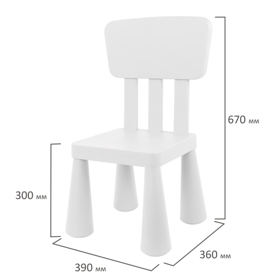 Стул детский икеа белый