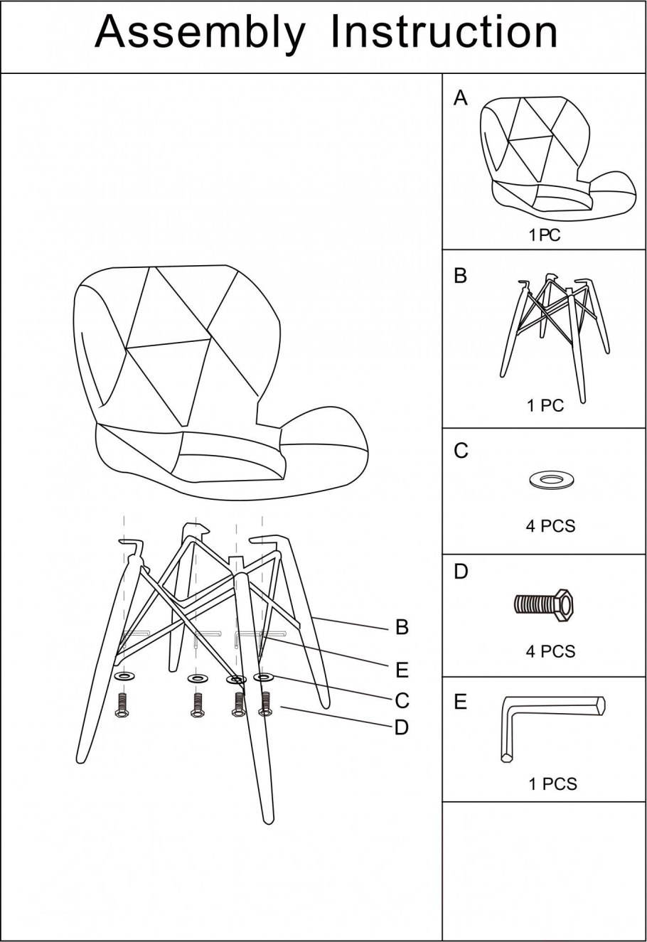 Стул mio Tesoro Лацио SC-026