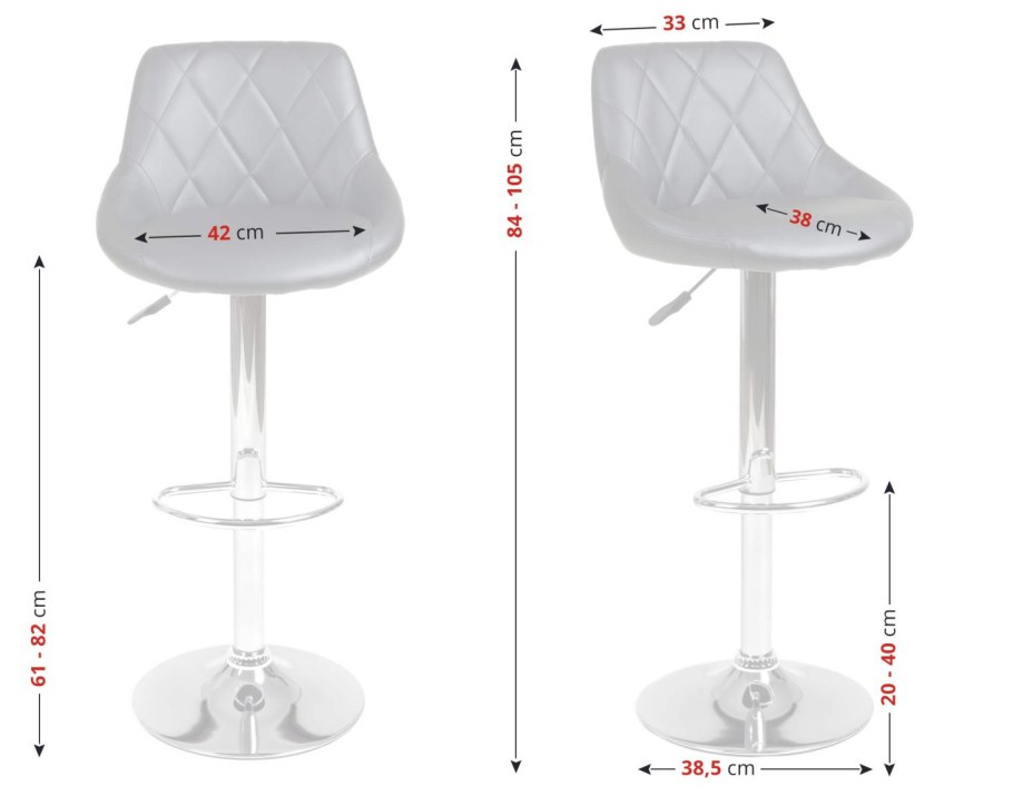 Барный стул с регулируемой высотой Hoker роторный чехол