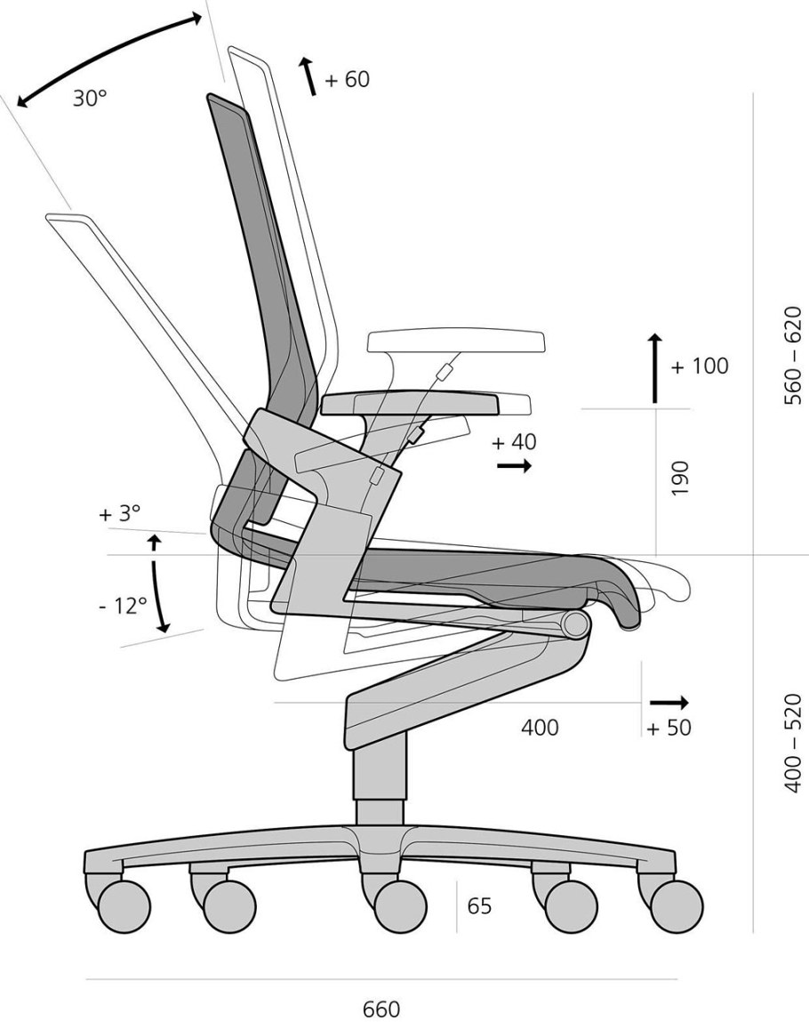 Кресло Wilkhahn on 175/7 сетка