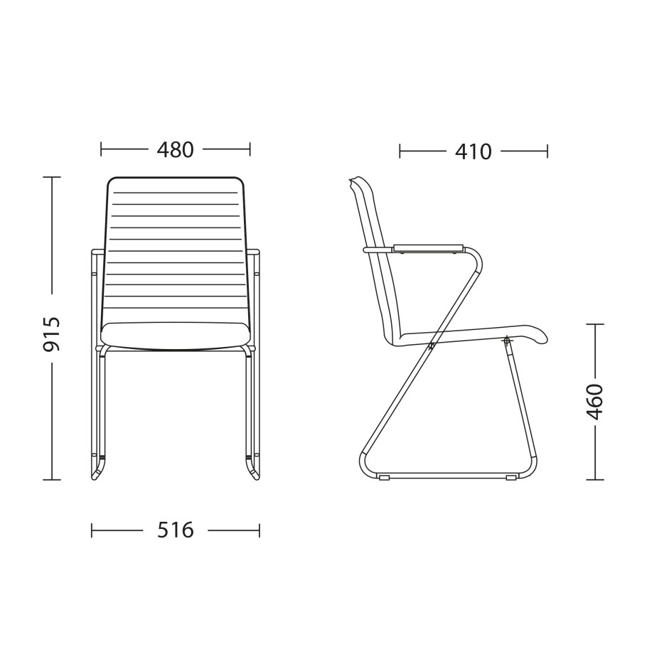 Офисный стул таск (task) Arm Chrome