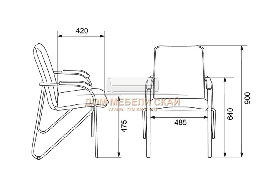 Стул Самба ширина