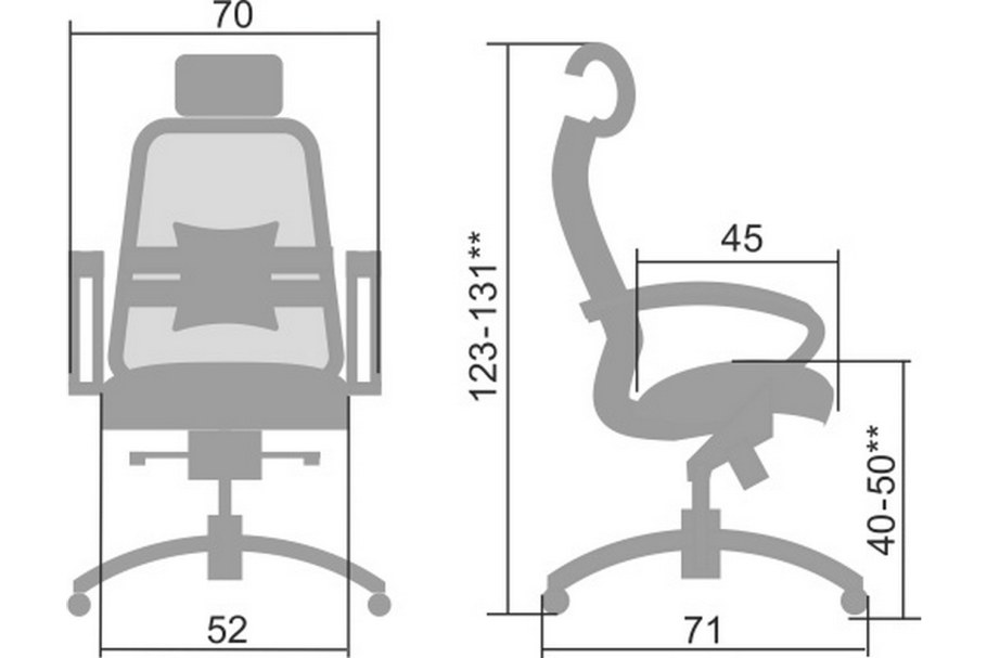 Кресло для руководителя Метта Samurai SL-2.04