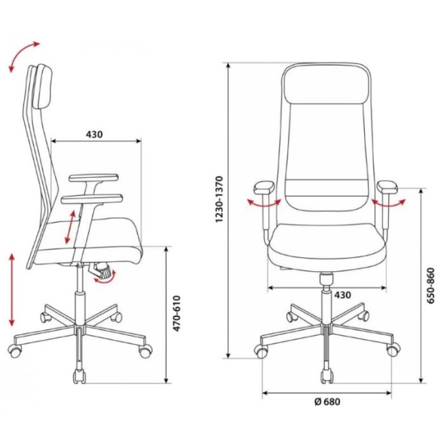 Компьютерное кресло Бюрократ t-995 для руководителя