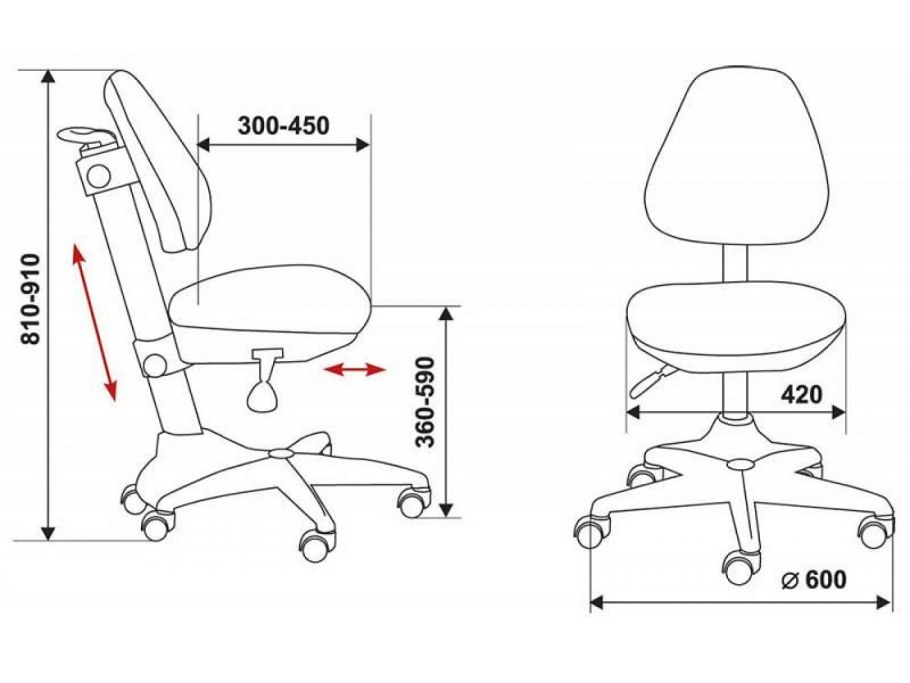 Кресло Бюрократ KD-2/BL/TW-55