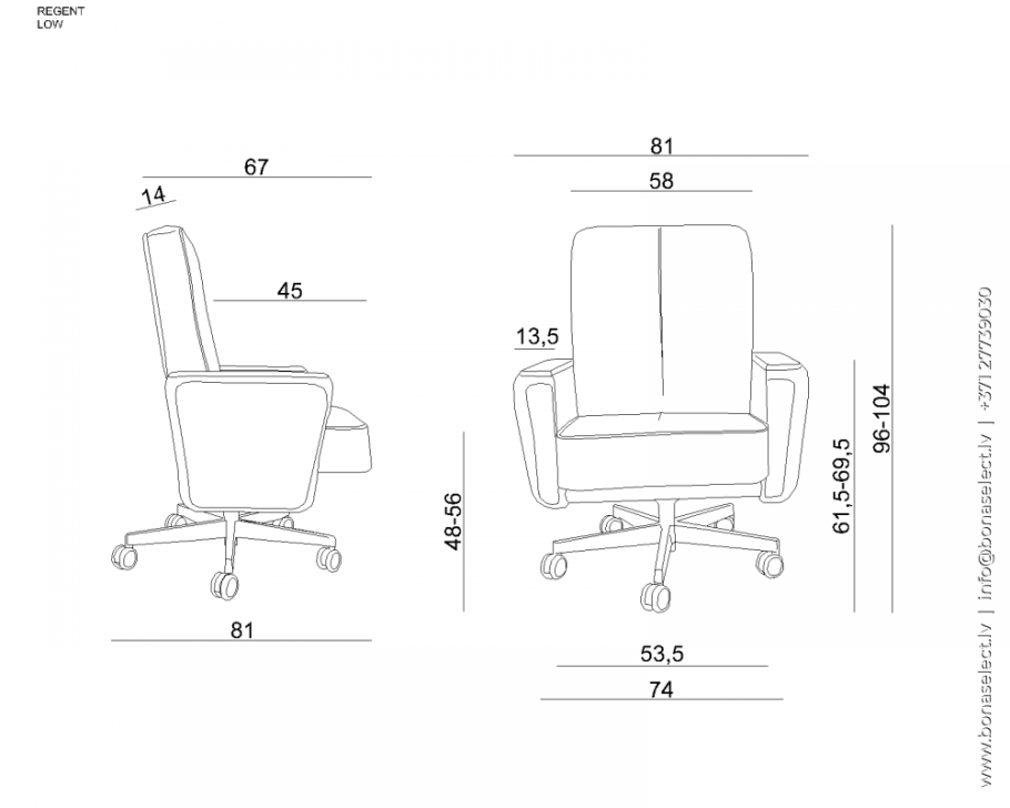 Офисное кресло unique Regent