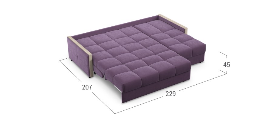 Диван Moon trade Мадрид 125 угловой аккордеон