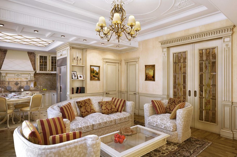 Гостиные в классическом стиле