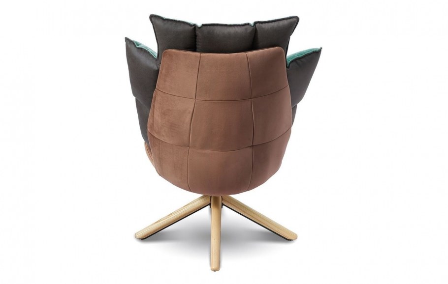 Кресло в стиле Husk, желтый