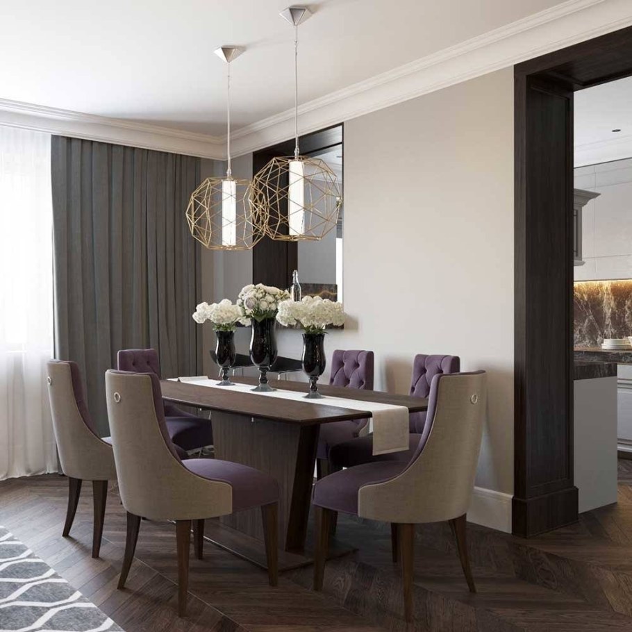 Интерьер кухни гостиной арт деко