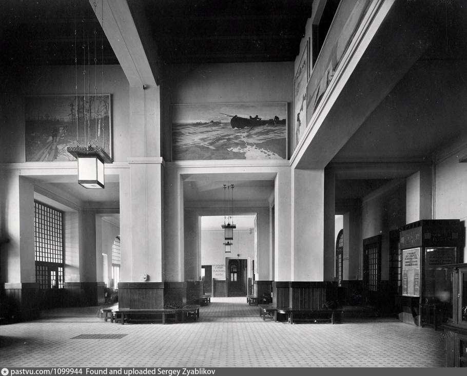 Ярославский вокзал Шехтель внутри