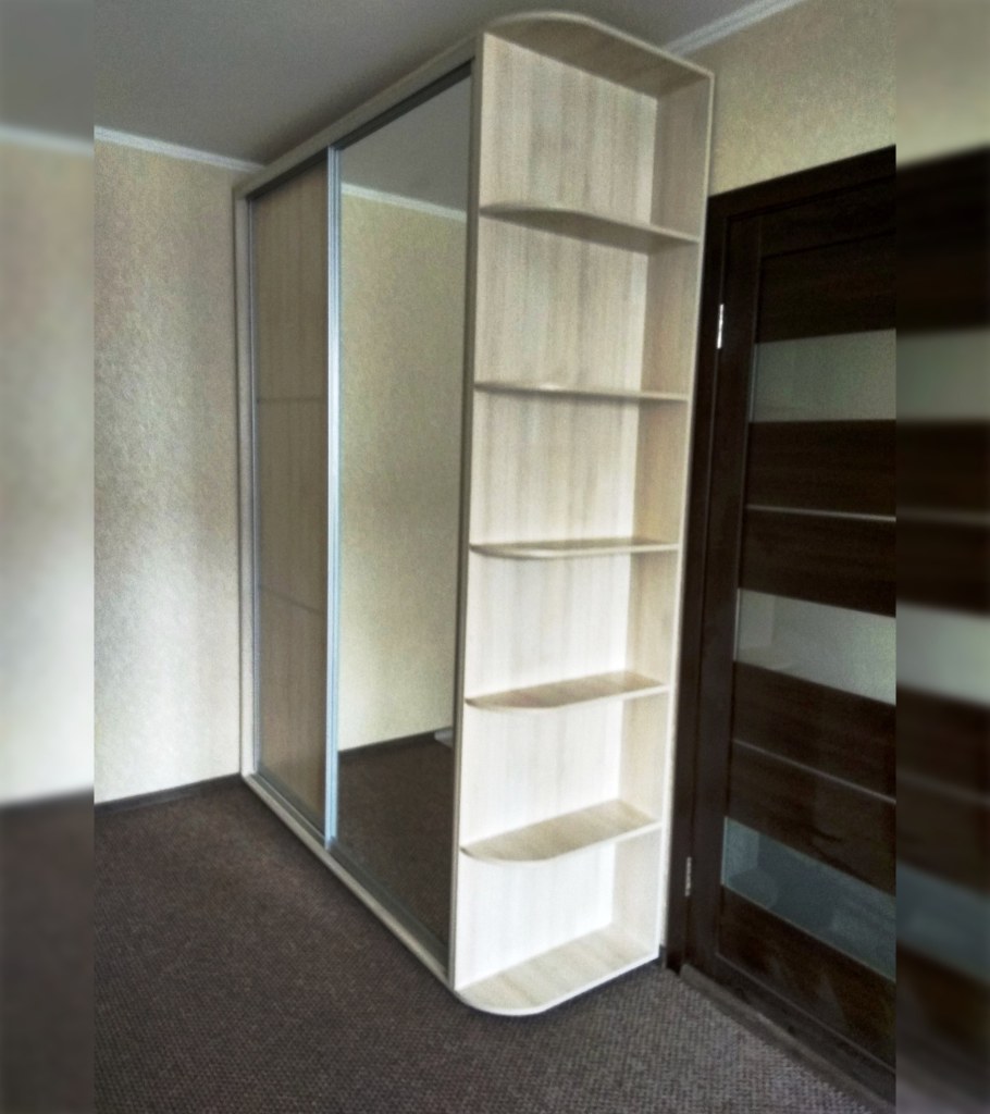 Шкаф угловой Манхеттен вид сбоку