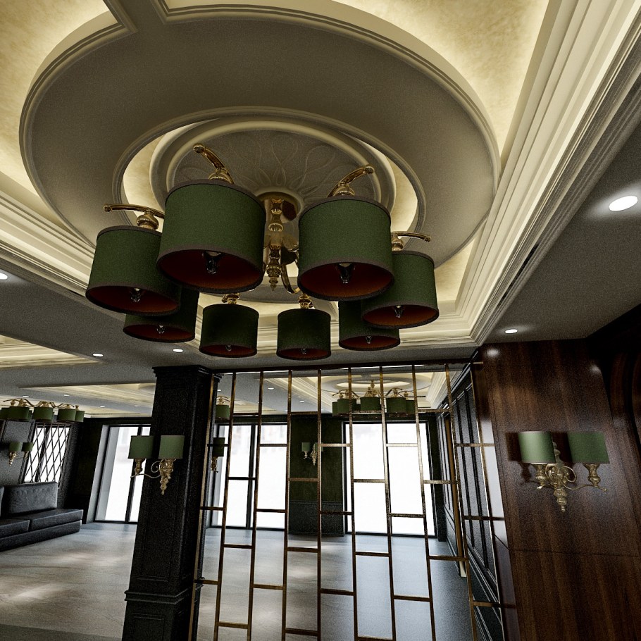 Фонари для лобби в отеле