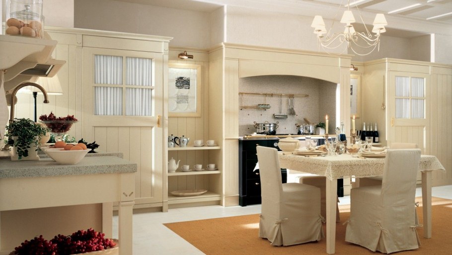 Мебель в стиле современная классика цвета айвори