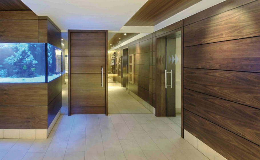 Шпонированные панели Wallhof Wood "тик"