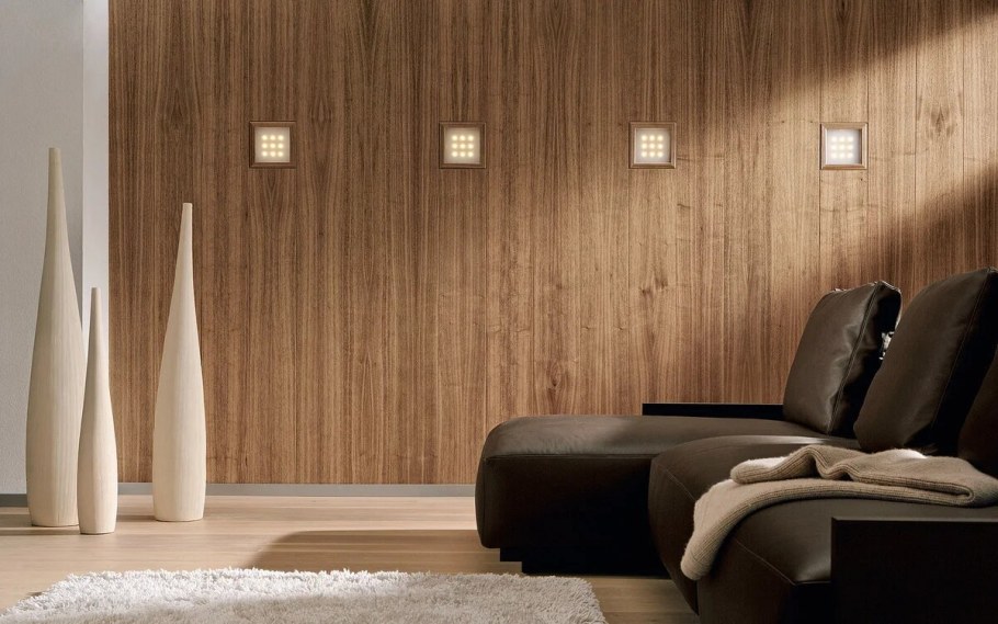 Шпонированные панели Topperfo Micro Ulme Stone Edition Acoustic Wood Panel