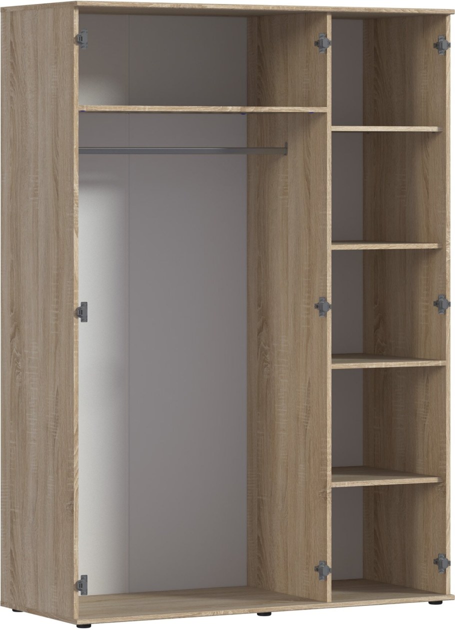Шкаф трехдверный Элана дуб сборка