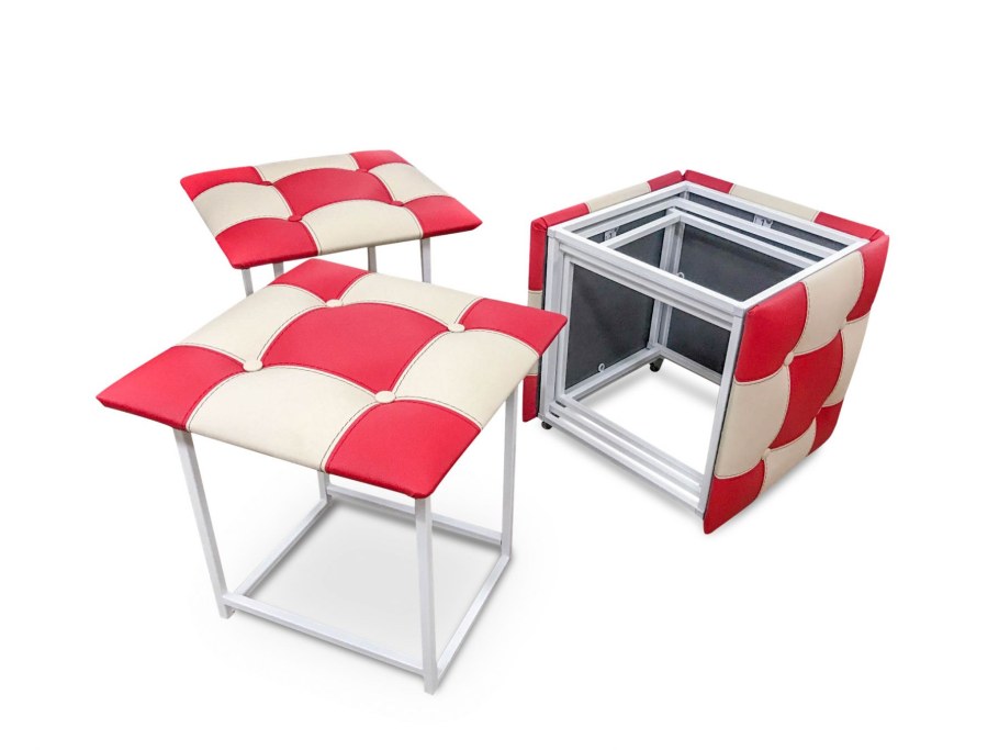 Пуф рубик трансформер 5 табуреток