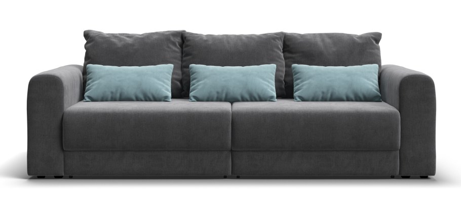 Угловой диван Ричмонд Monolit серый, Monolit Аква