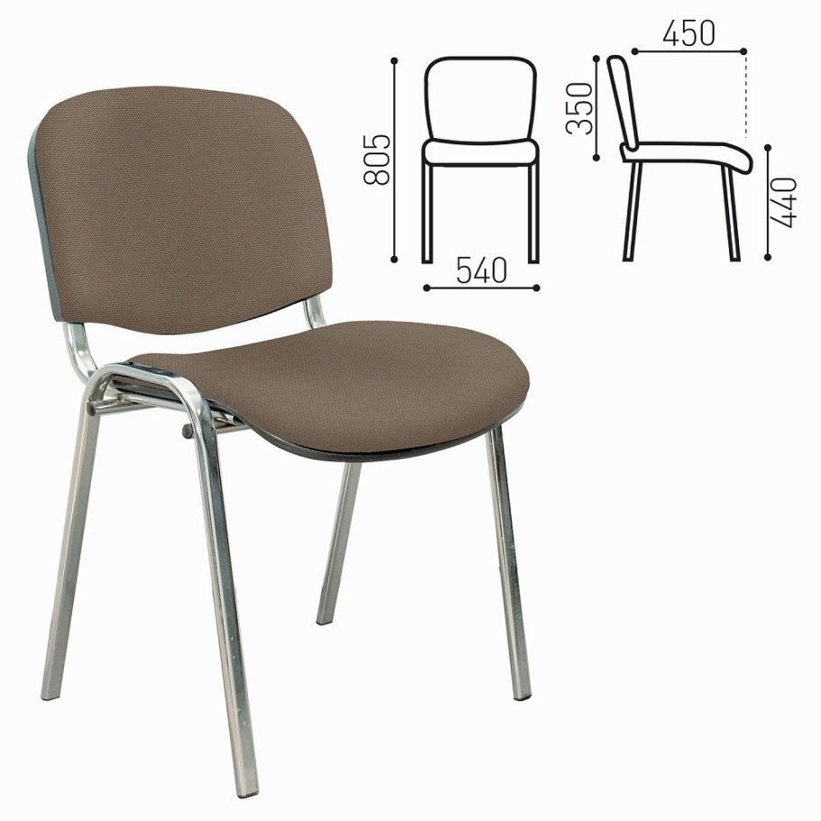 Стул ECHAIR Rio изо хром к/з черный v-14/PV-1 19180