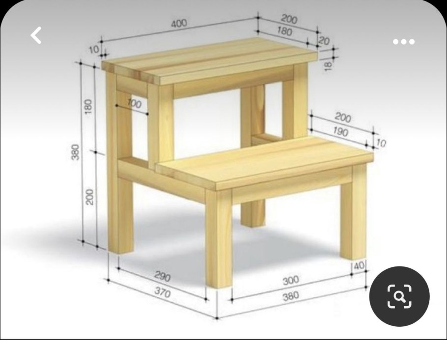 Табурет-стремянка СД-207 чертеж