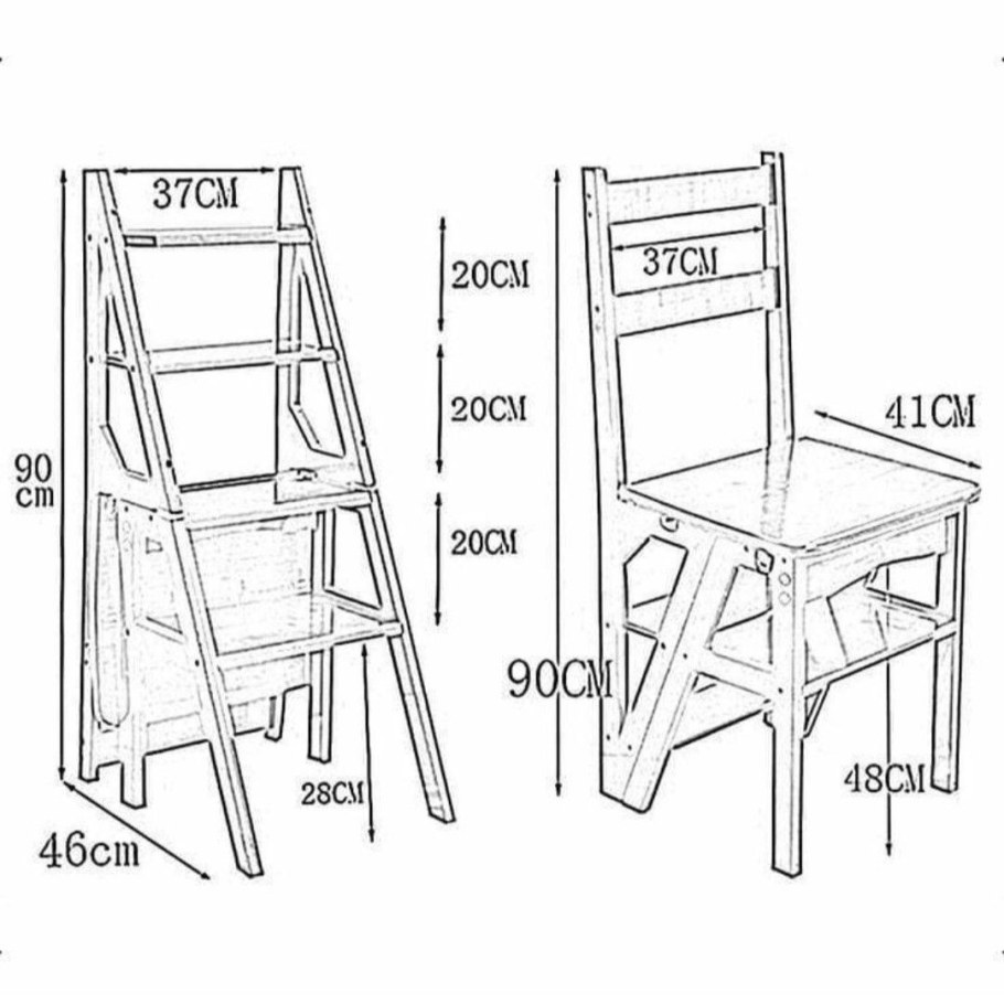 Стул-стремянка из профиля