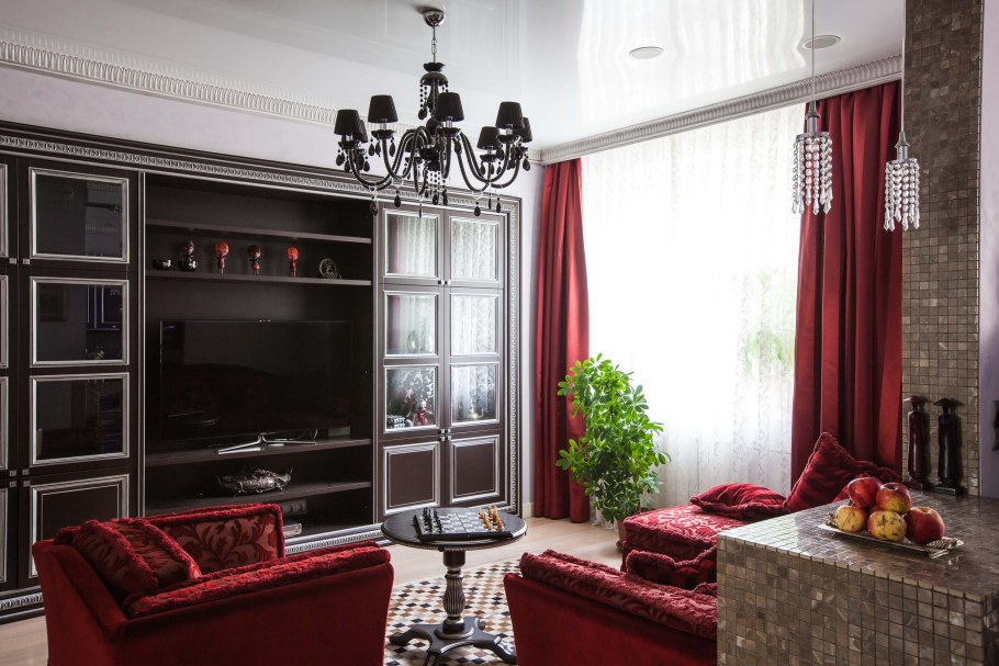 Гостиная ар деко Неоклассика