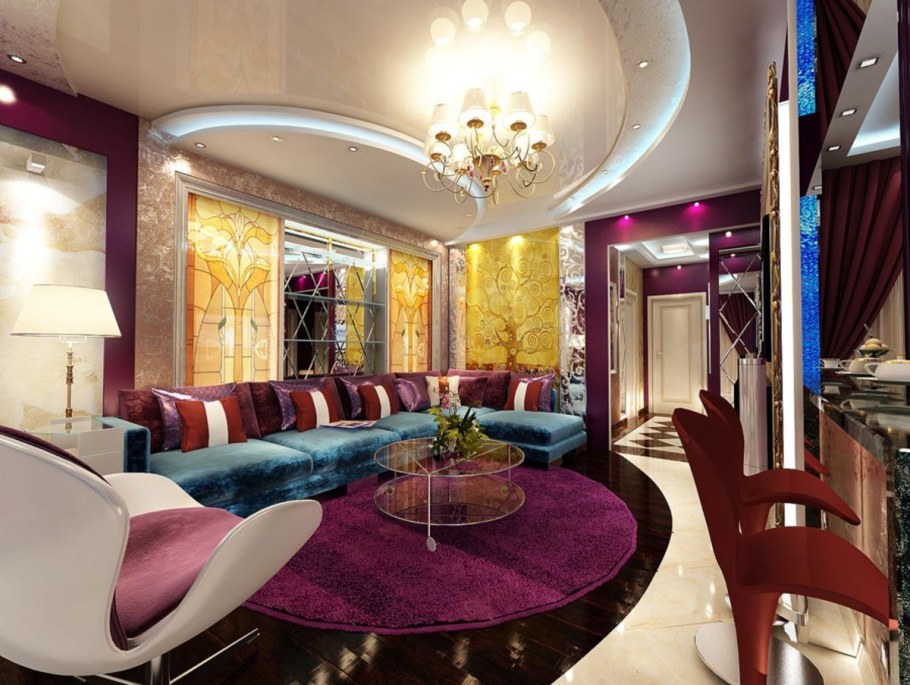 Квартира в стиле арт деко двухкомнатная