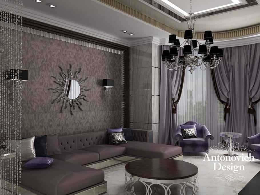 Дизайн гостиная Антонович арт деко