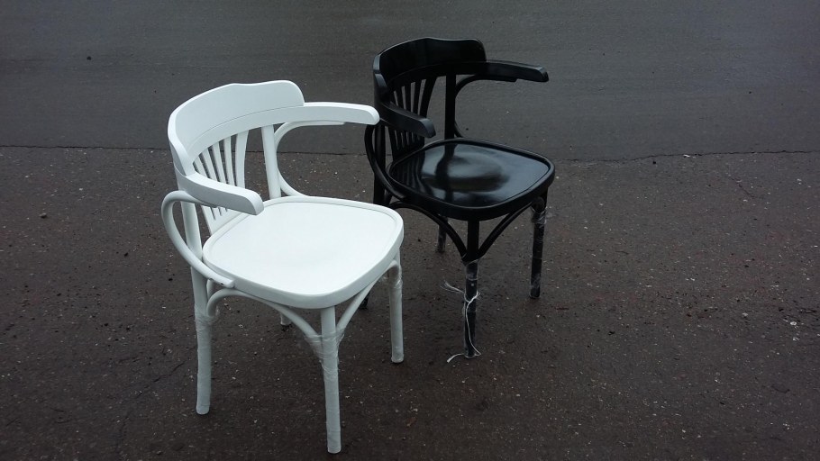 Венский кресло-стул белый