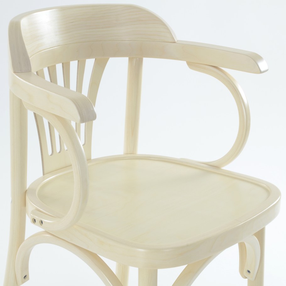 Стул Венский Классик беленый дуб с мягким сиденьем