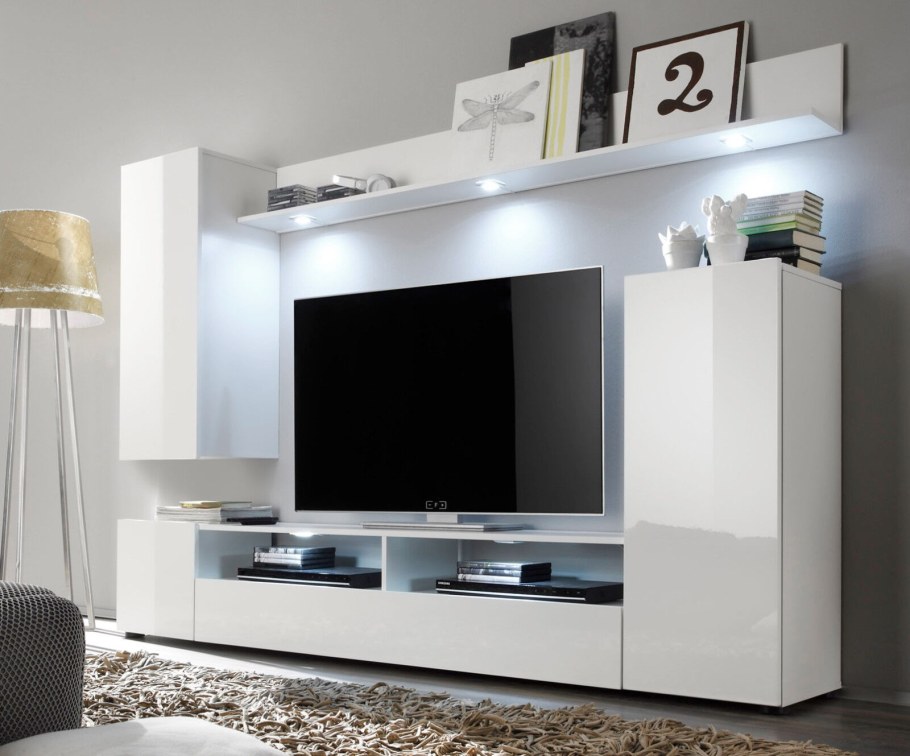 Стенка модульная Денвер New Germanik White