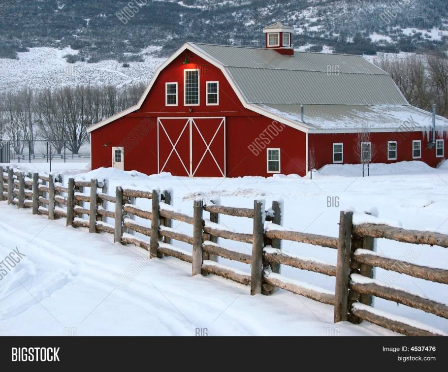 Амбар на ранчо в Америке