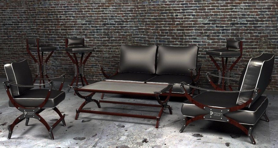 Кресло из профильной трубы в стиле лофт