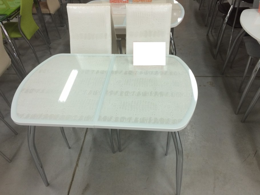 Стол Гала 14 с кожей крокодила