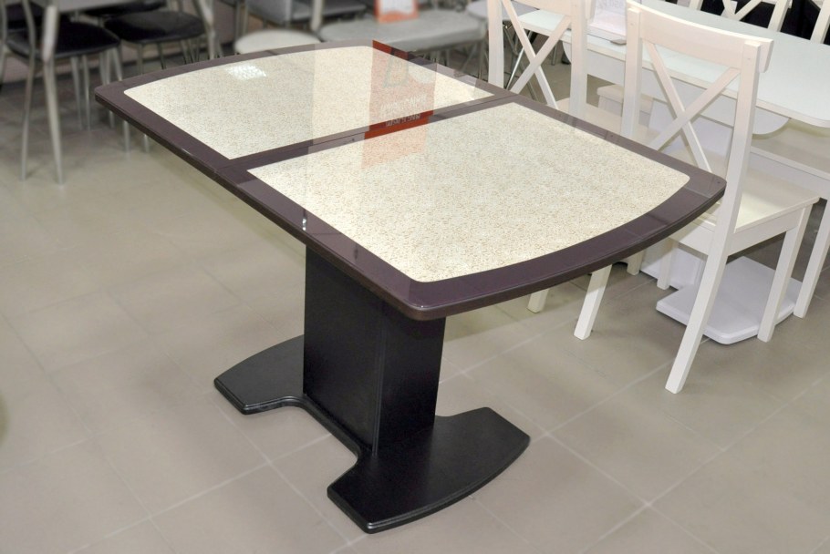 СТОЛБЕРИ стол Фабио стекло