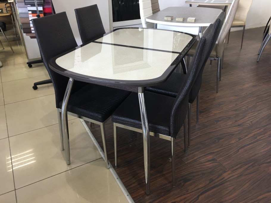 Стол Касабланка-1 с кожей крокодила