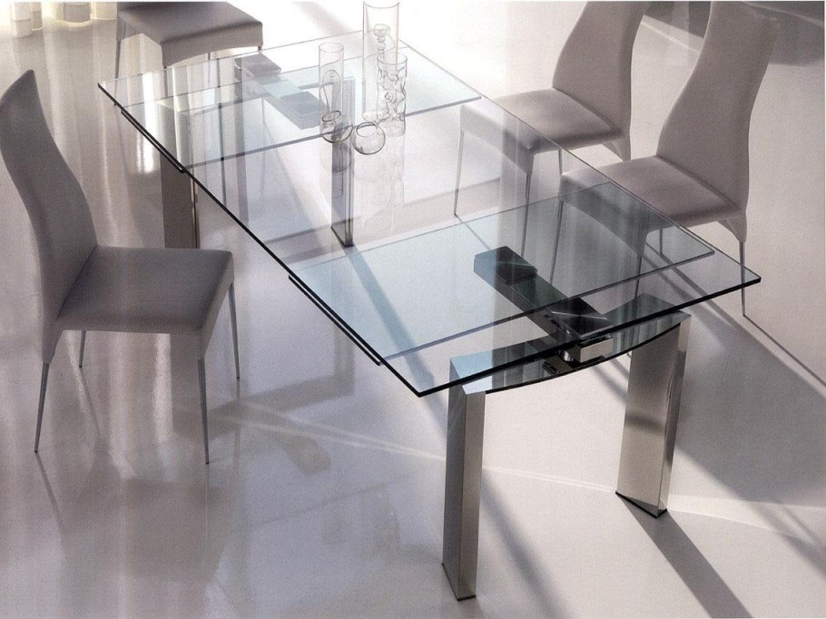 Стеклянный стол-трансформер Matera (t913)