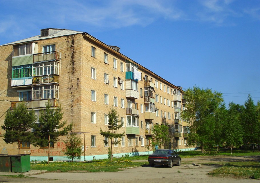 Хрущёвка кирпичная пятиэтажка