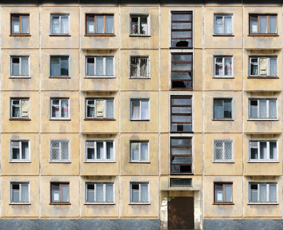 Панельный дом хрущевка